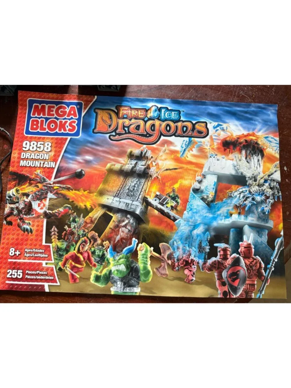 Mega Bloks Fire and Ice Dragons 9858 Replacement Parts NOT Complete READ